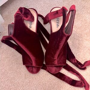 Just fab wrap heels
